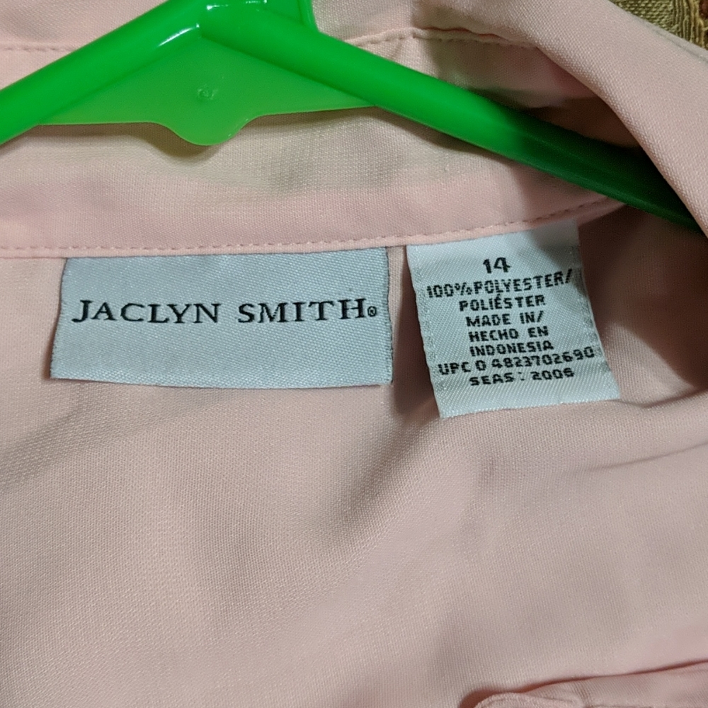 Jaclyn Smith 14 Pink Blouse Vintage. Save money by bundling items! - Picture 4 of 4